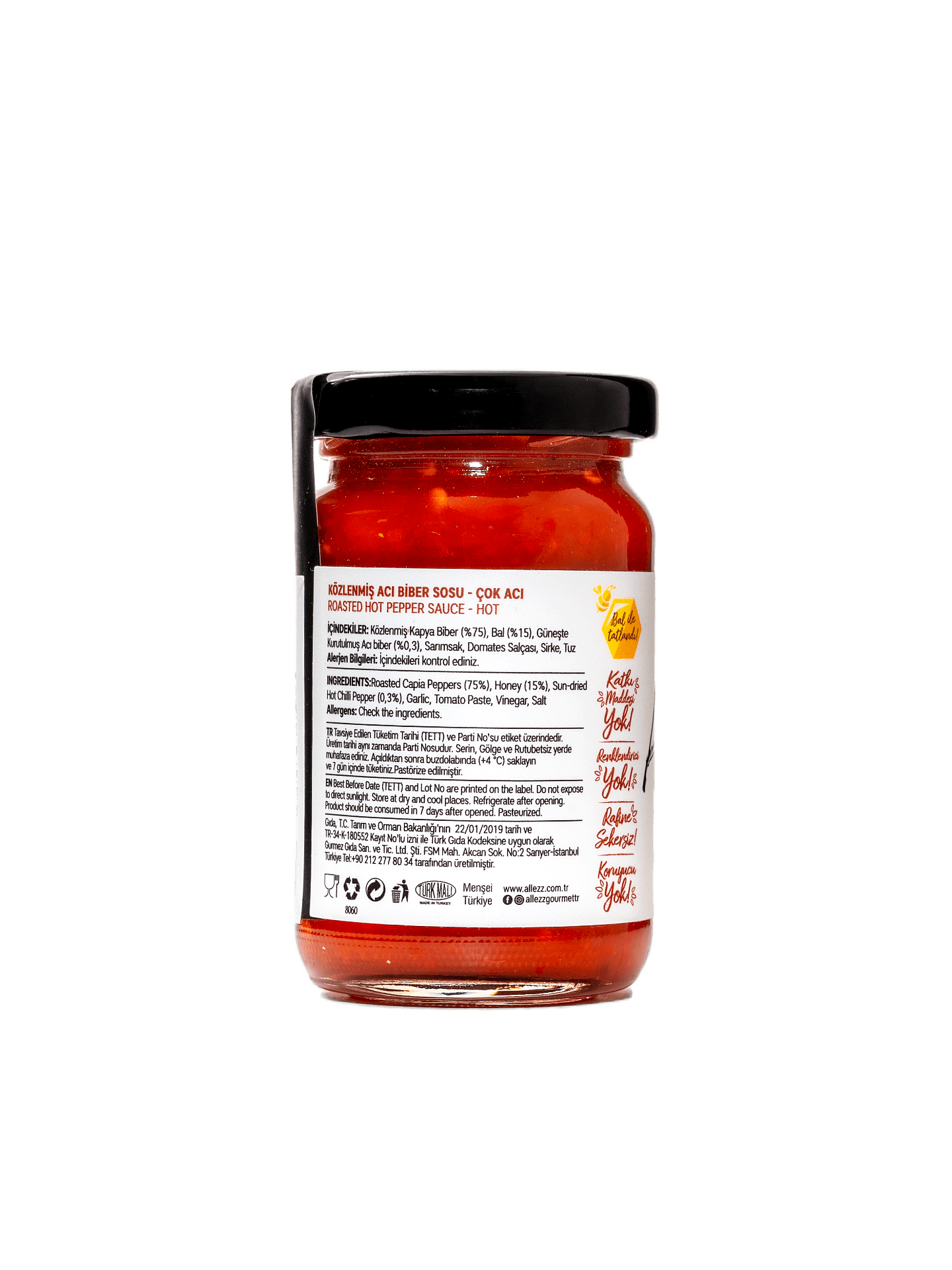 Közlenmiş Acı Biber Sosu – Çok Acı (Hot)