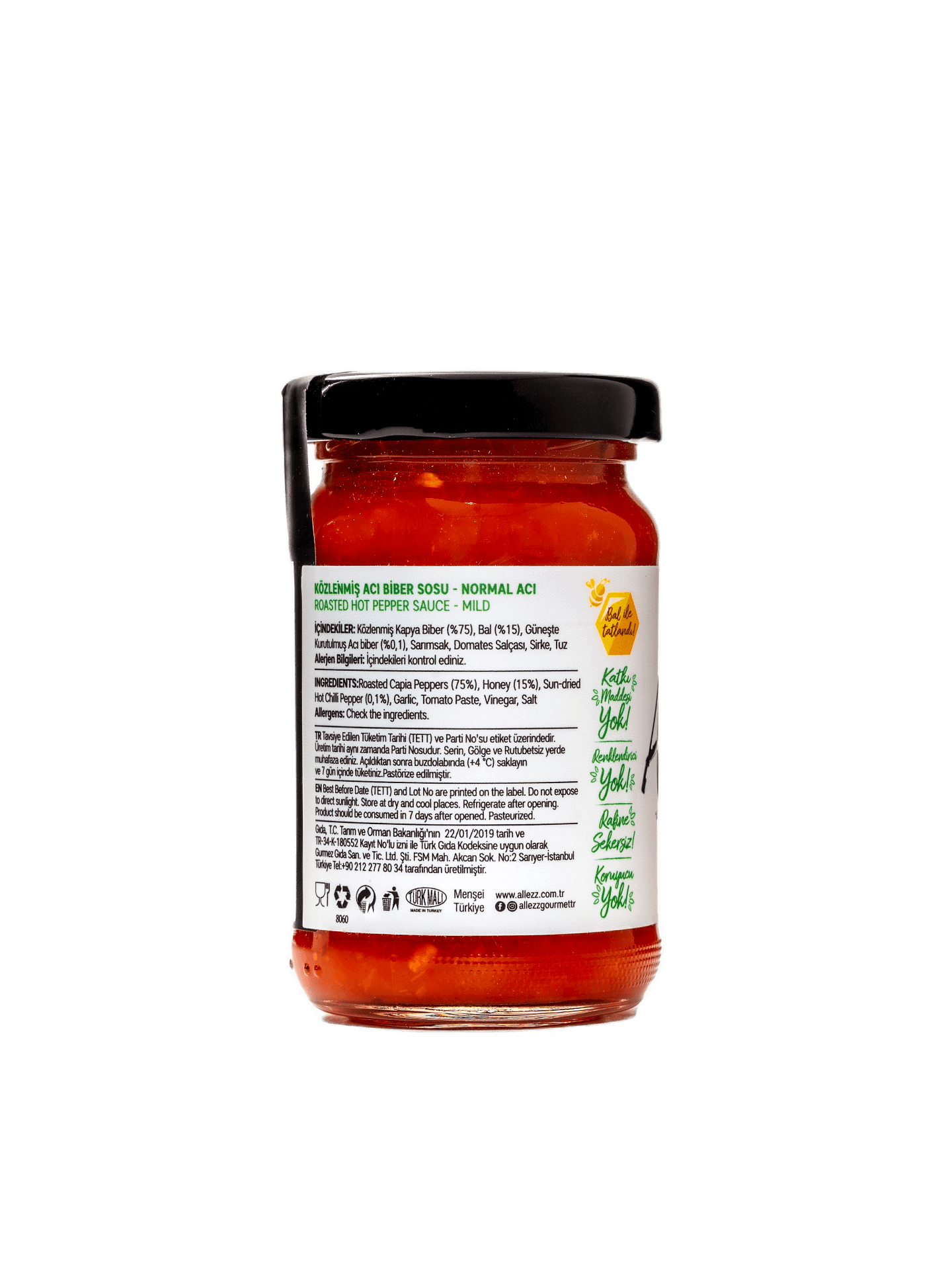 Közlenmiş Acı Biber Sosu – Normal Acı (Mild)
