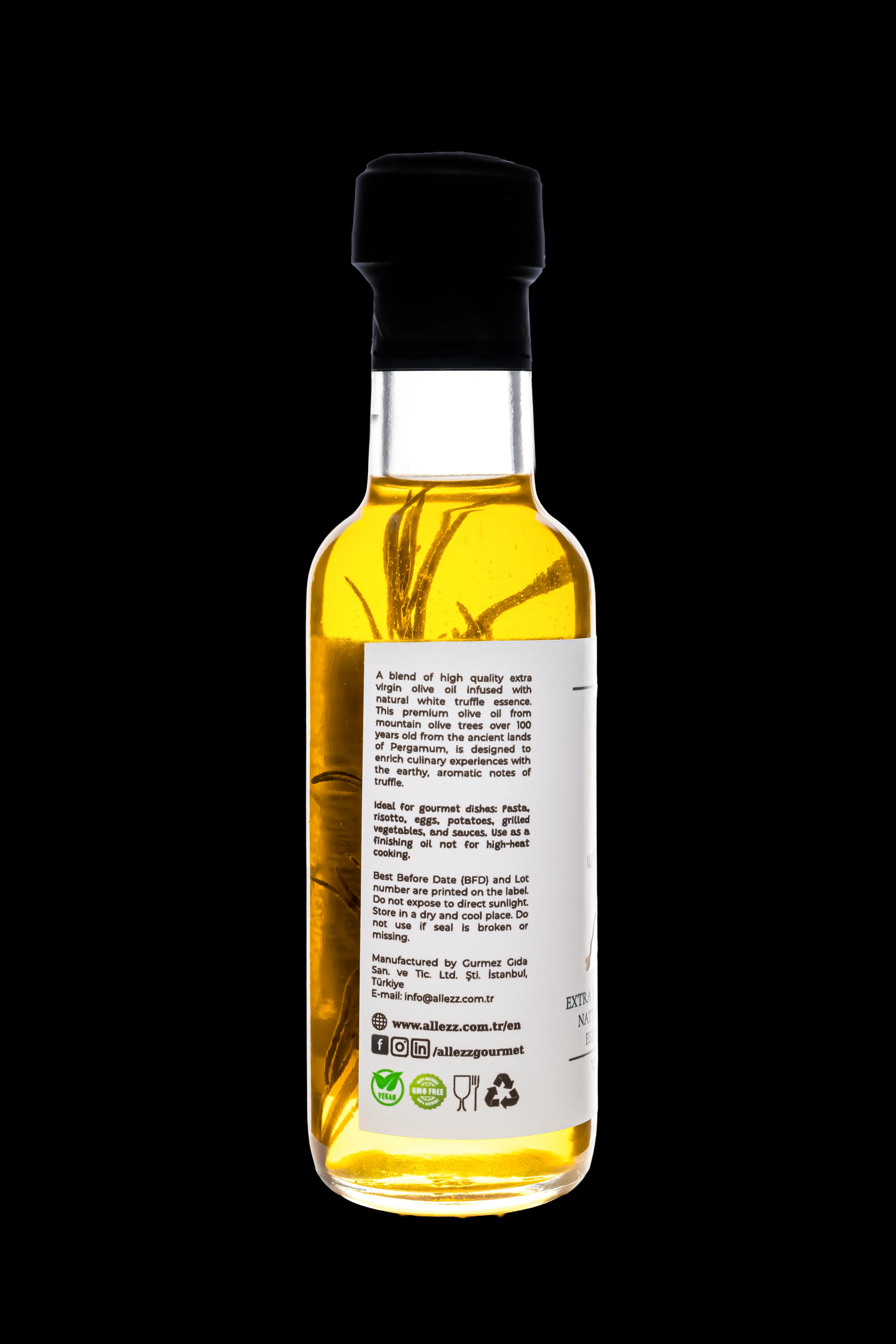 Biberiyeli Beyaz Trüf Aromalı Sızma Zeytinyağı